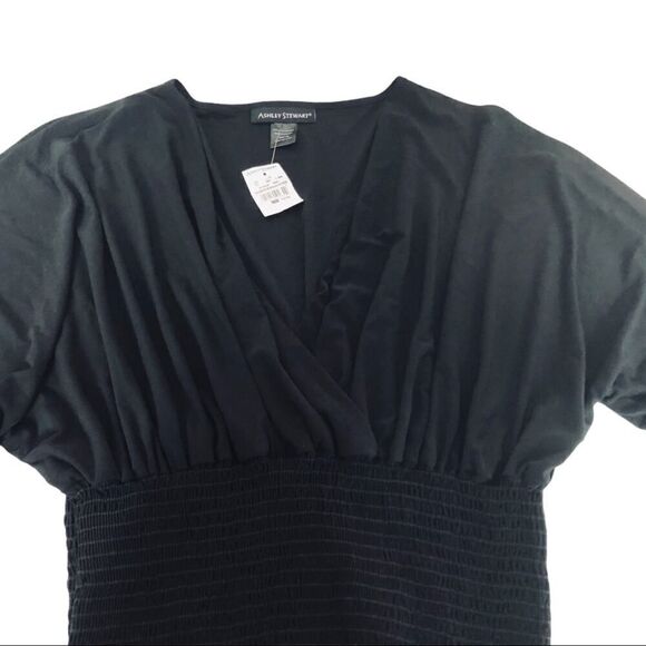 Ashley Stewart Black Empire Waist Dress - Picture 11 of 11